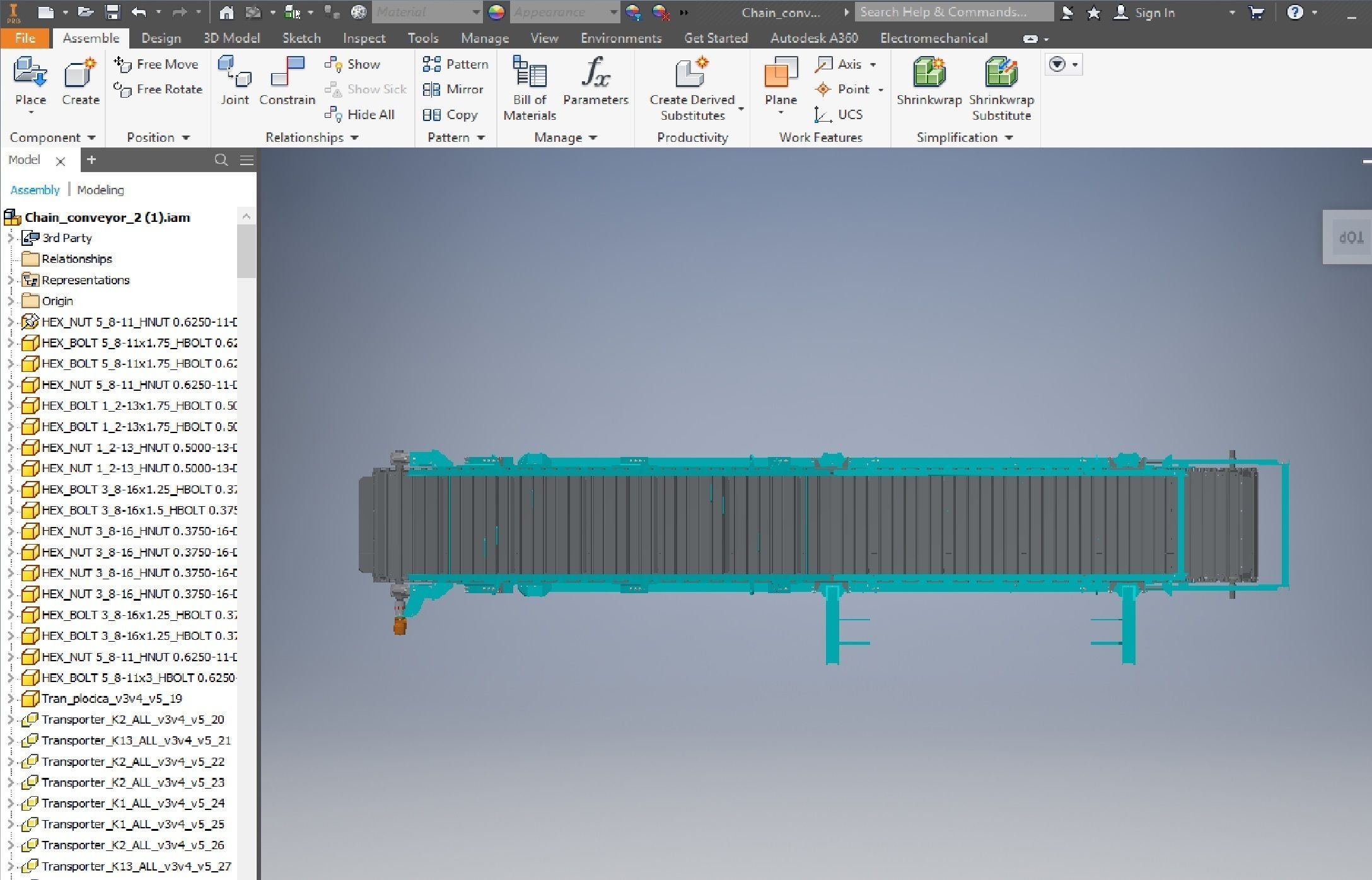 Chain conveyor 3d model 3D model_17