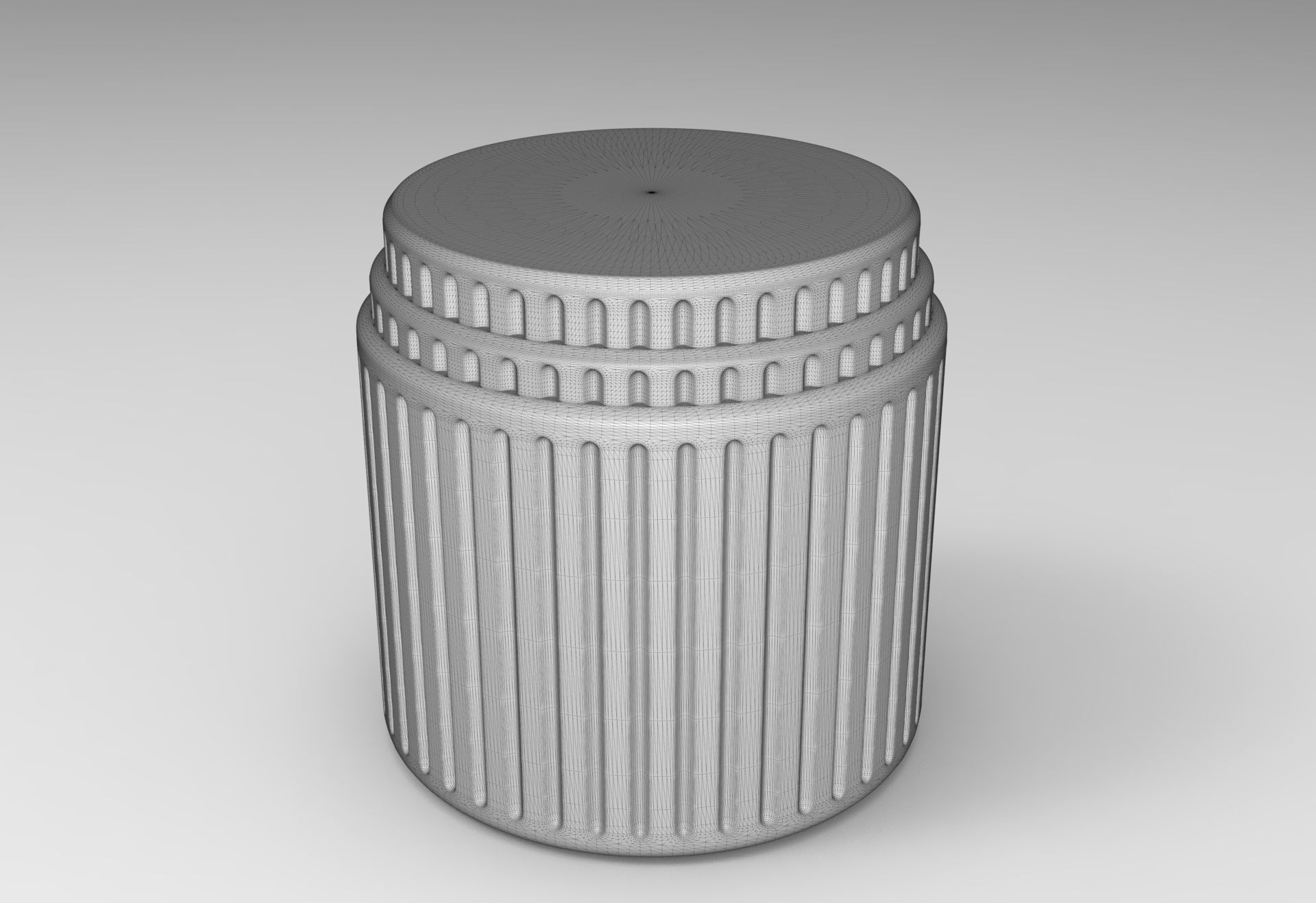 Kolos Side Table Low-poly 3D model_5