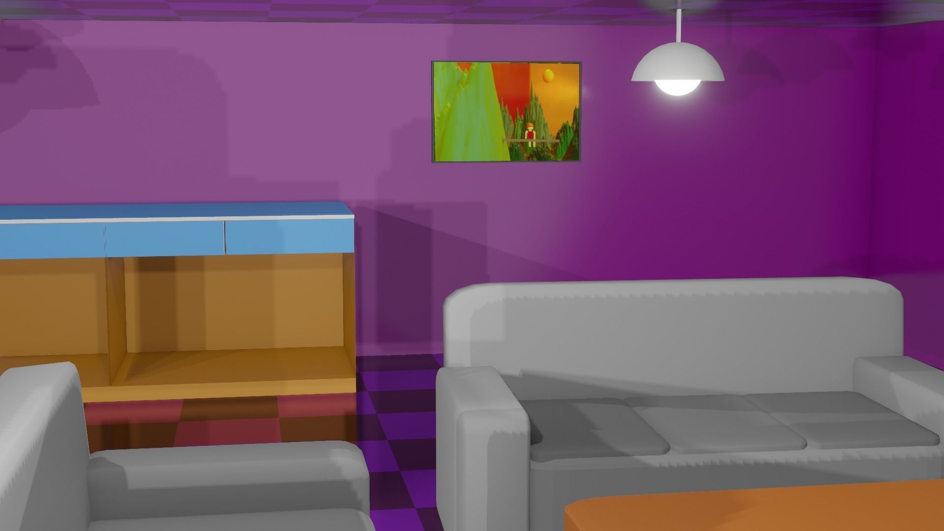 new 3d room for blender 3D model_3