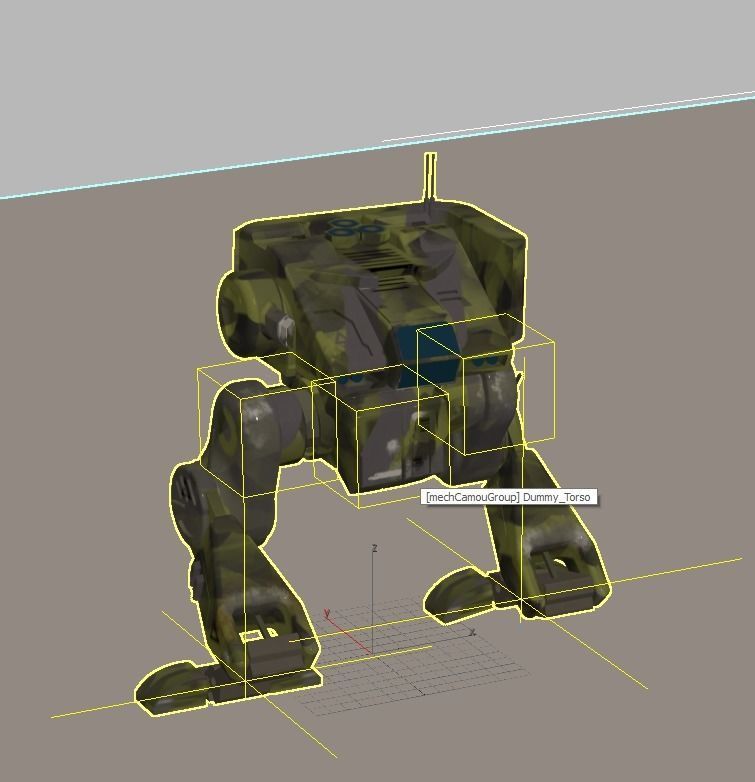 exploration military mech 3D model_10