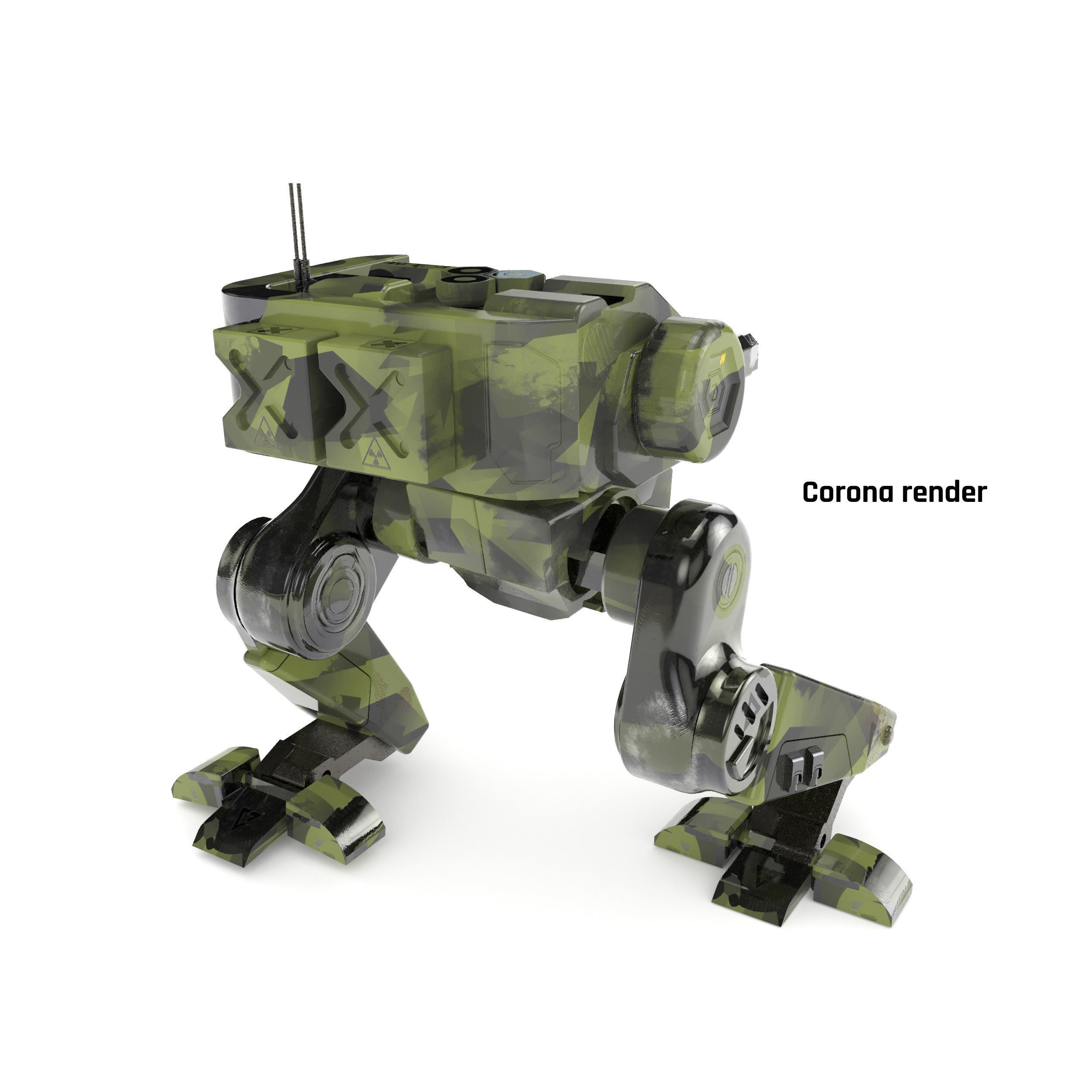 exploration military mech 3D model_6