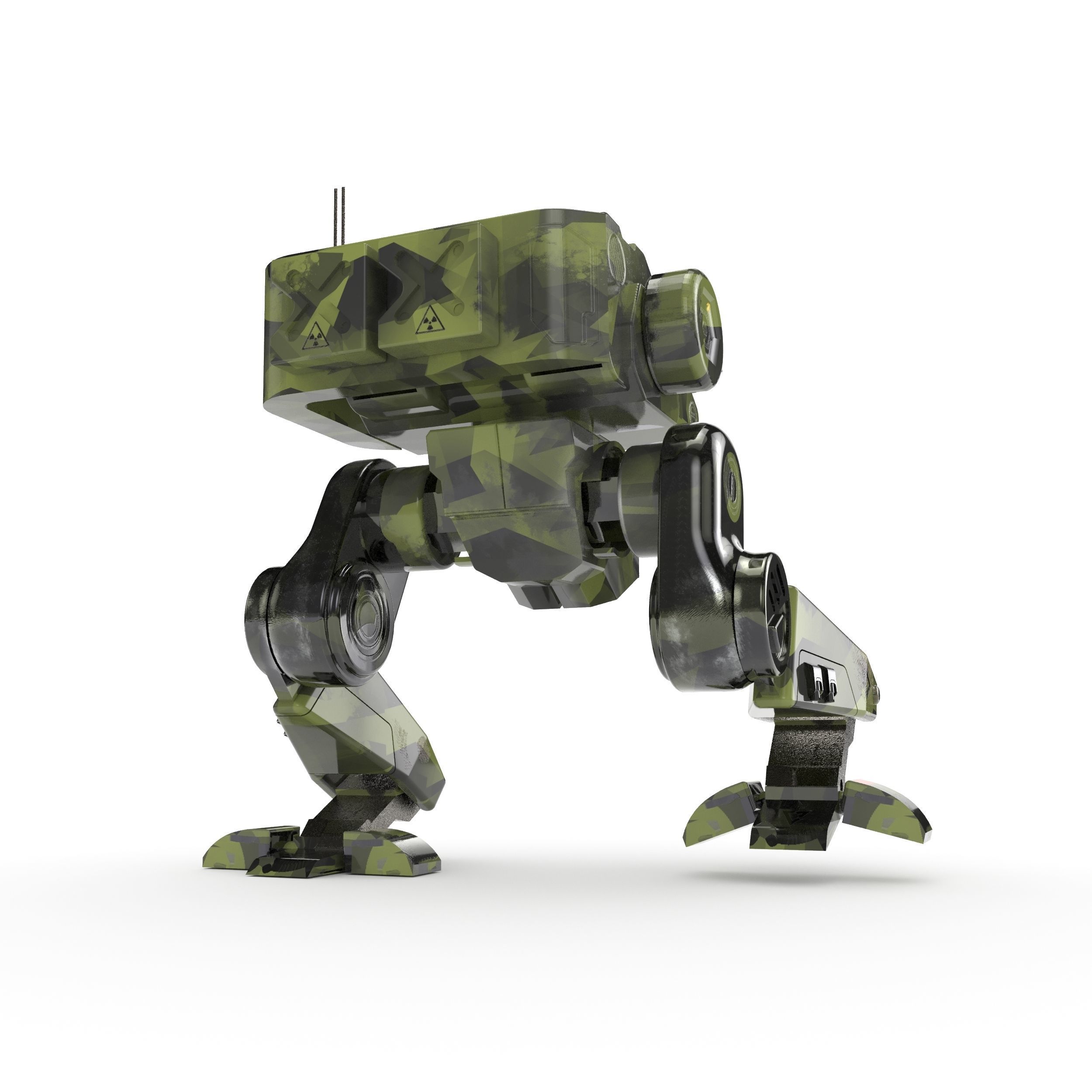 exploration military mech 3D model_4