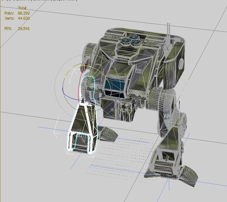 exploration military mech 3D model_12