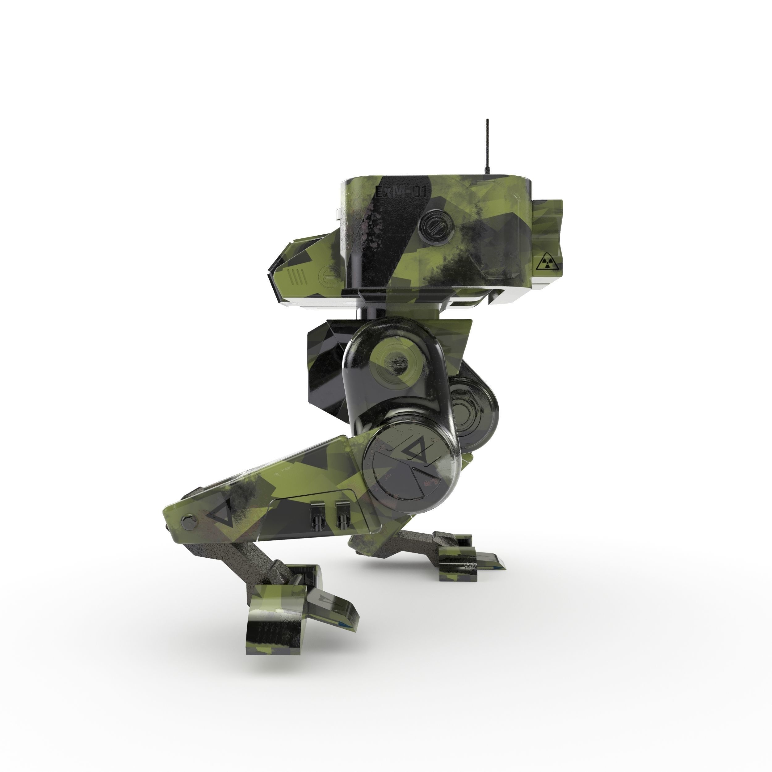 exploration military mech 3D model_2