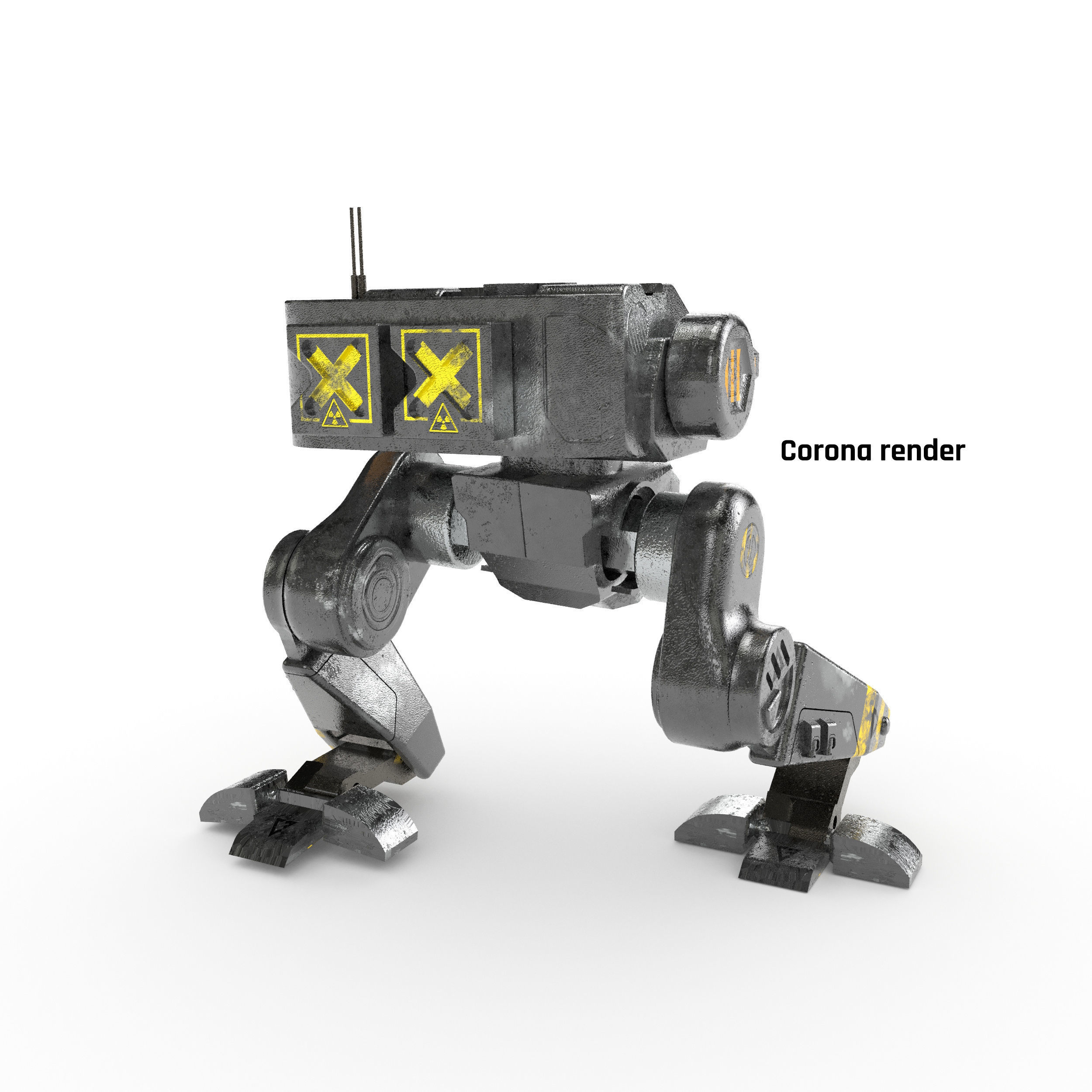 exploration military mech 3D model_9