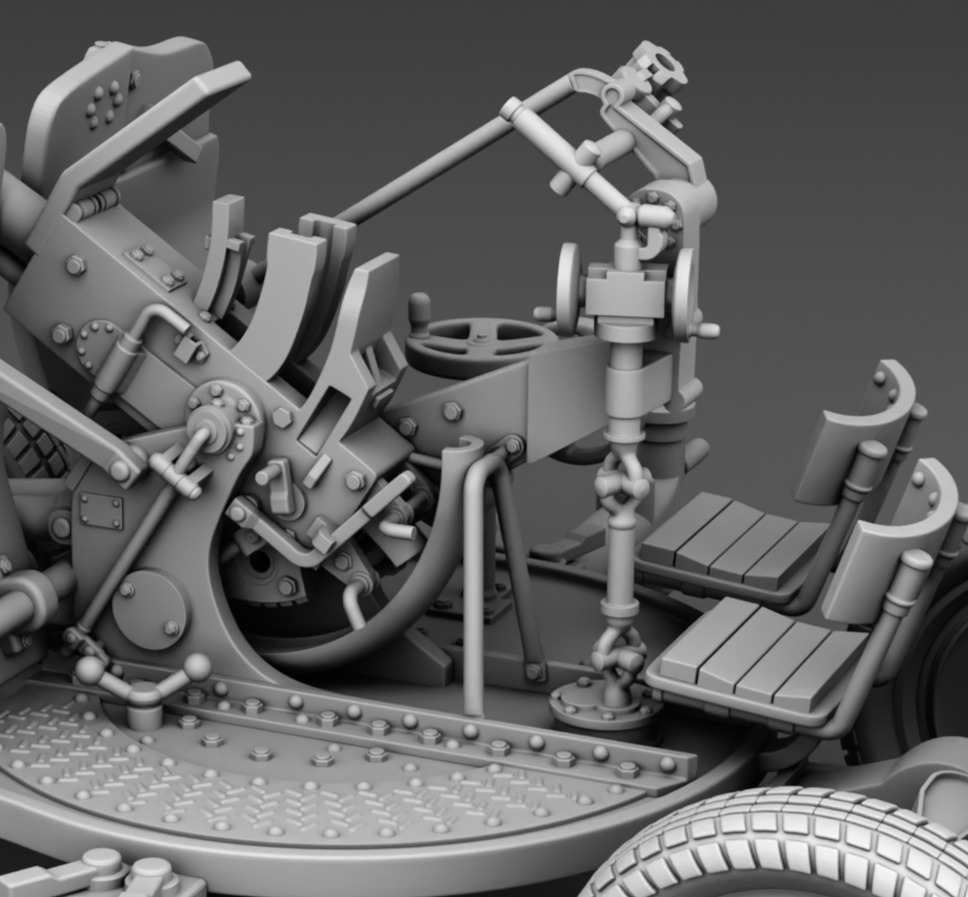 25 mm anti aircraft gun 3D print model_8