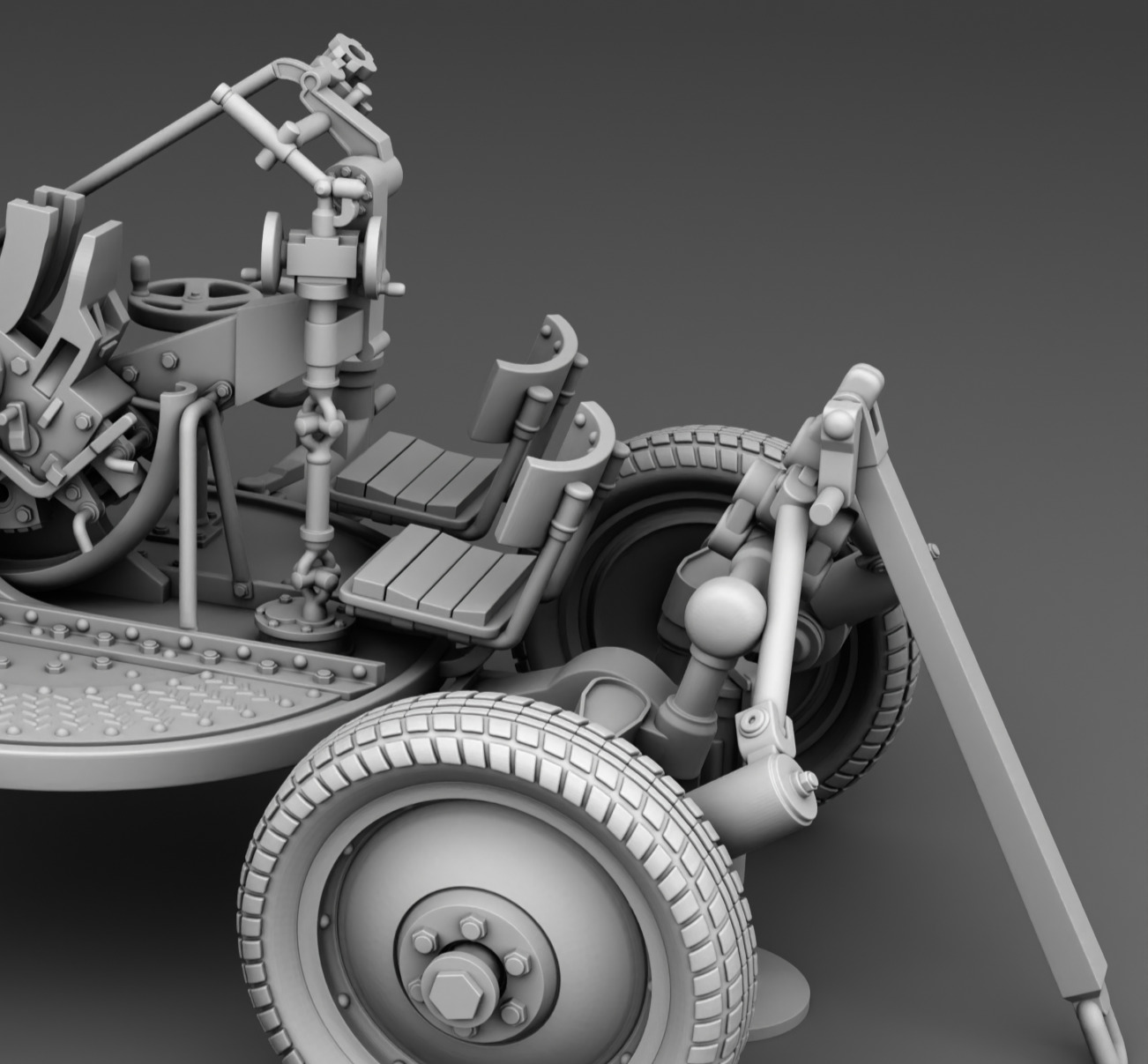 25 mm anti aircraft gun 3D print model_7