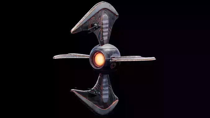 Lowpoly Security Drone 