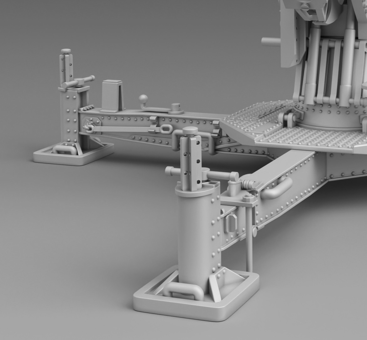 Antiaircraft 76mm 3D print model_6