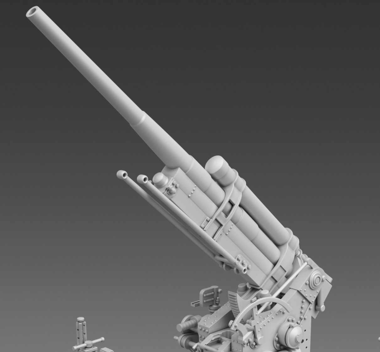 Antiaircraft 76mm 3D print model_5