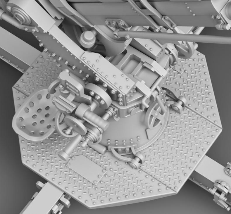 Antiaircraft 76mm 3D print model_12