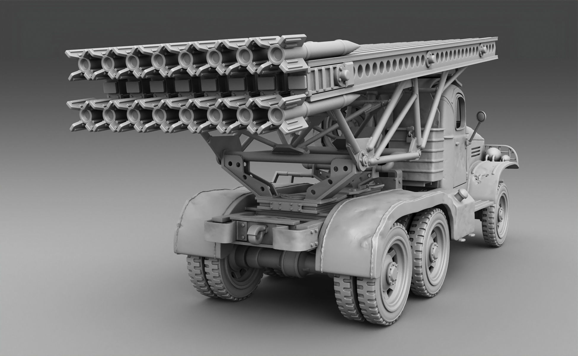 MLRS Katusha   3D print model_2