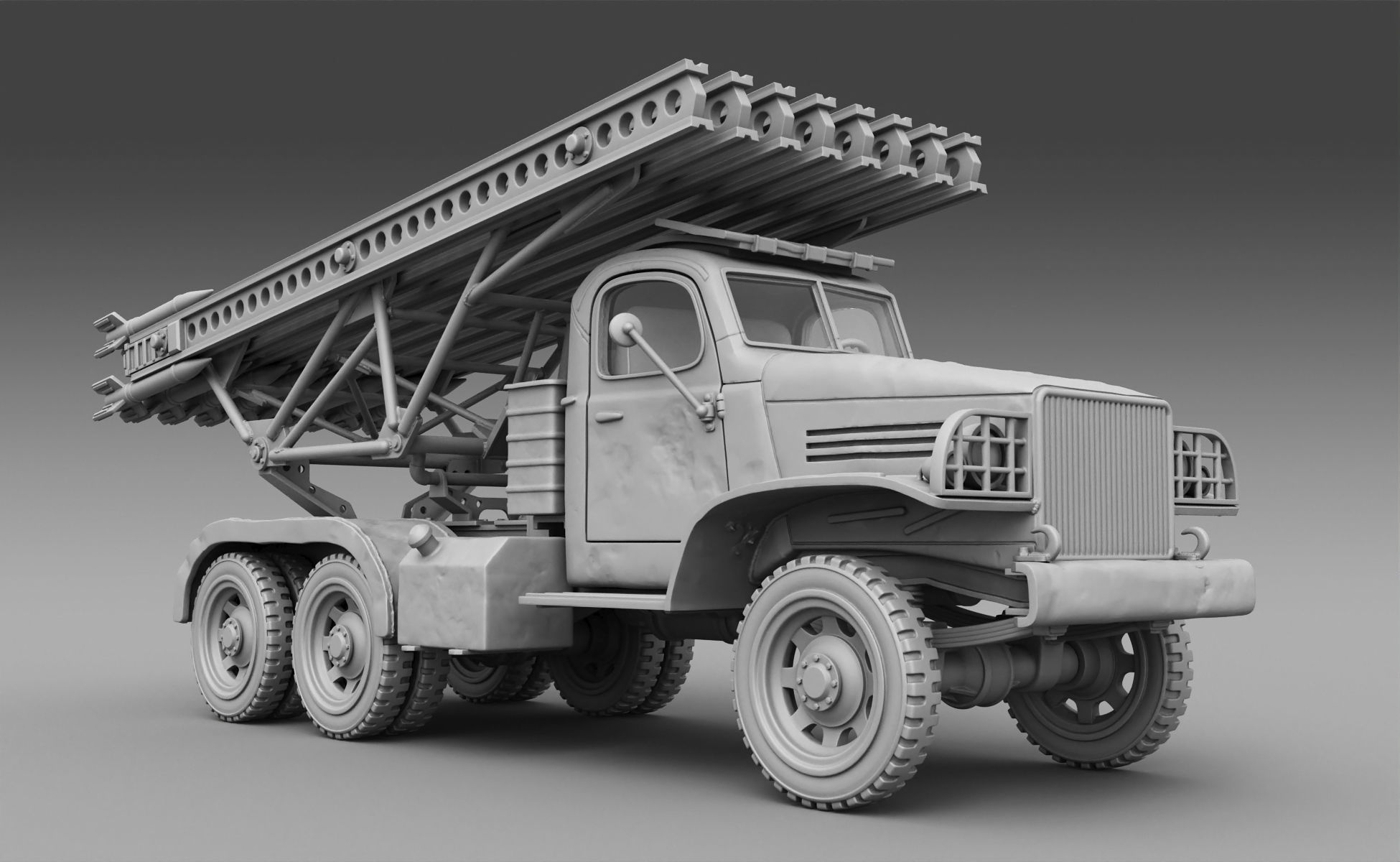 MLRS Katusha   3D print model_1