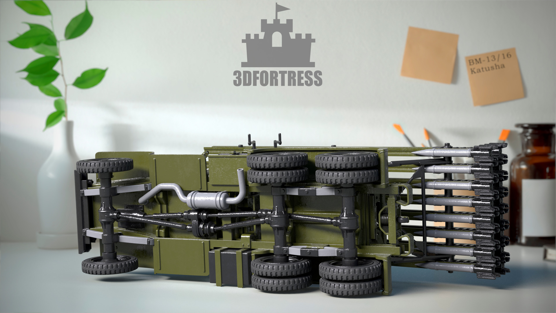 MLRS Katusha   3D print model_14