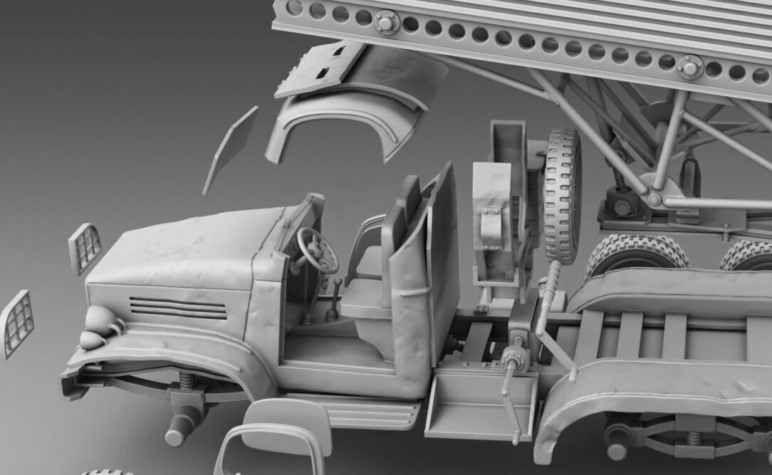 MLRS Katusha   3D print model_9