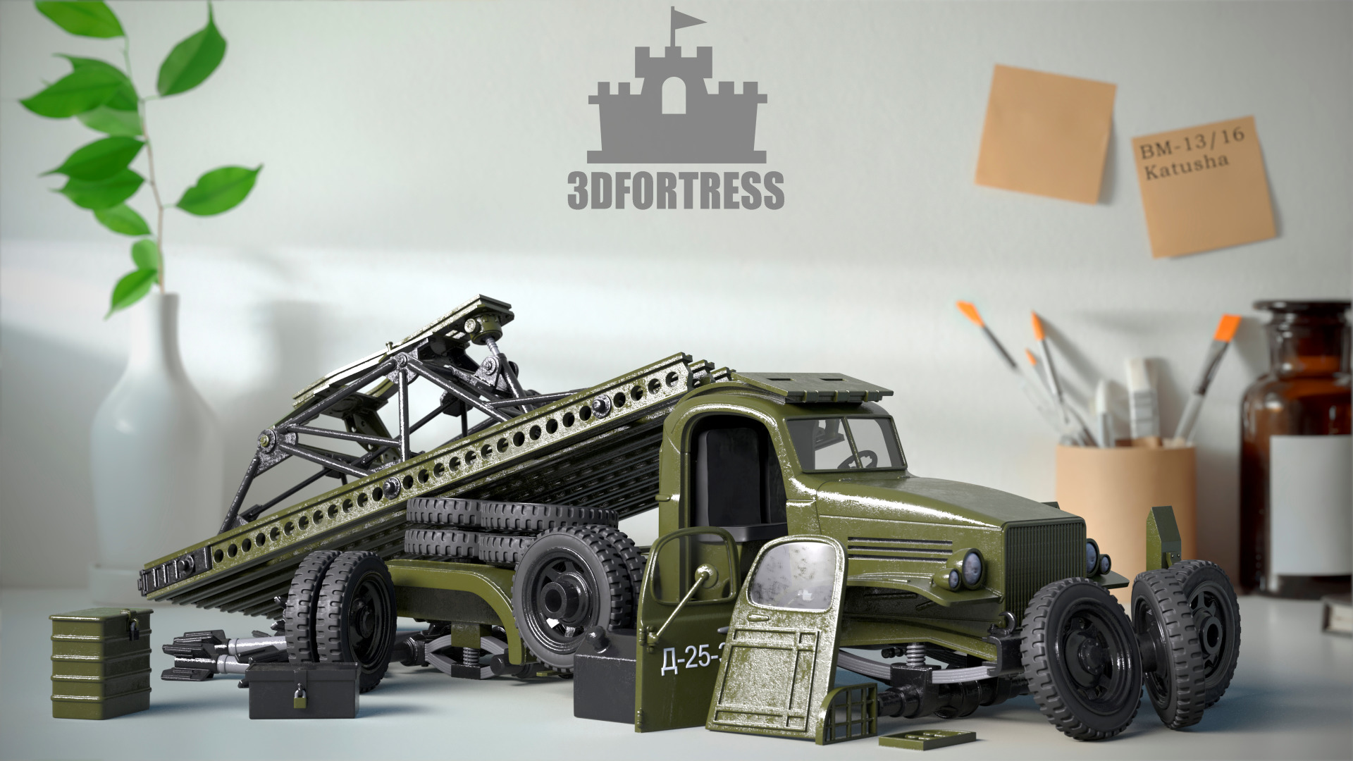 MLRS Katusha   3D print model_15