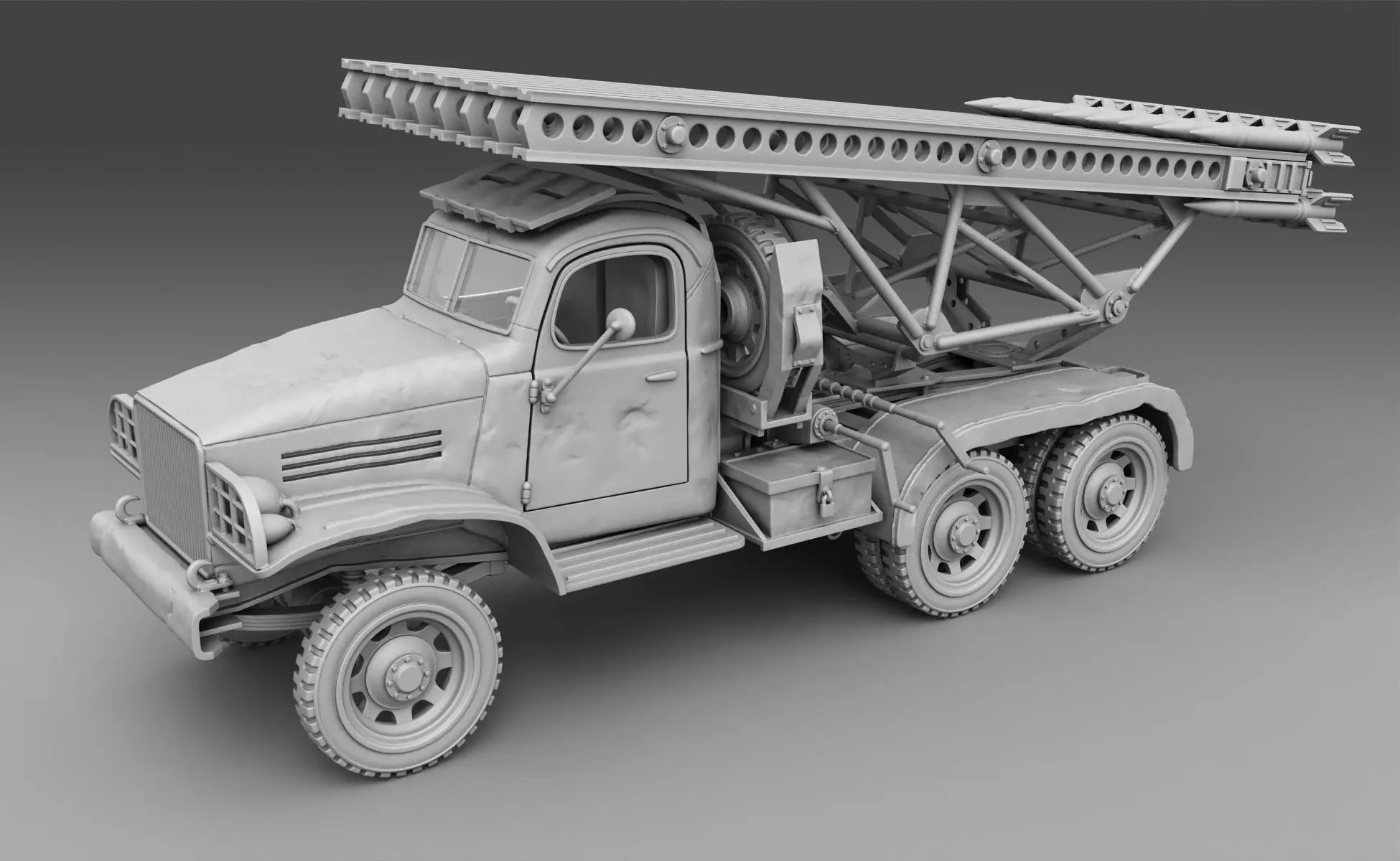 MLRS Katusha   3D print model_0
