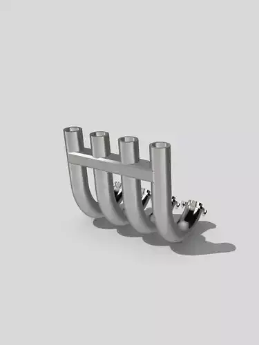 Hemi Retro Zoomies Headers upright sweep 3D print model