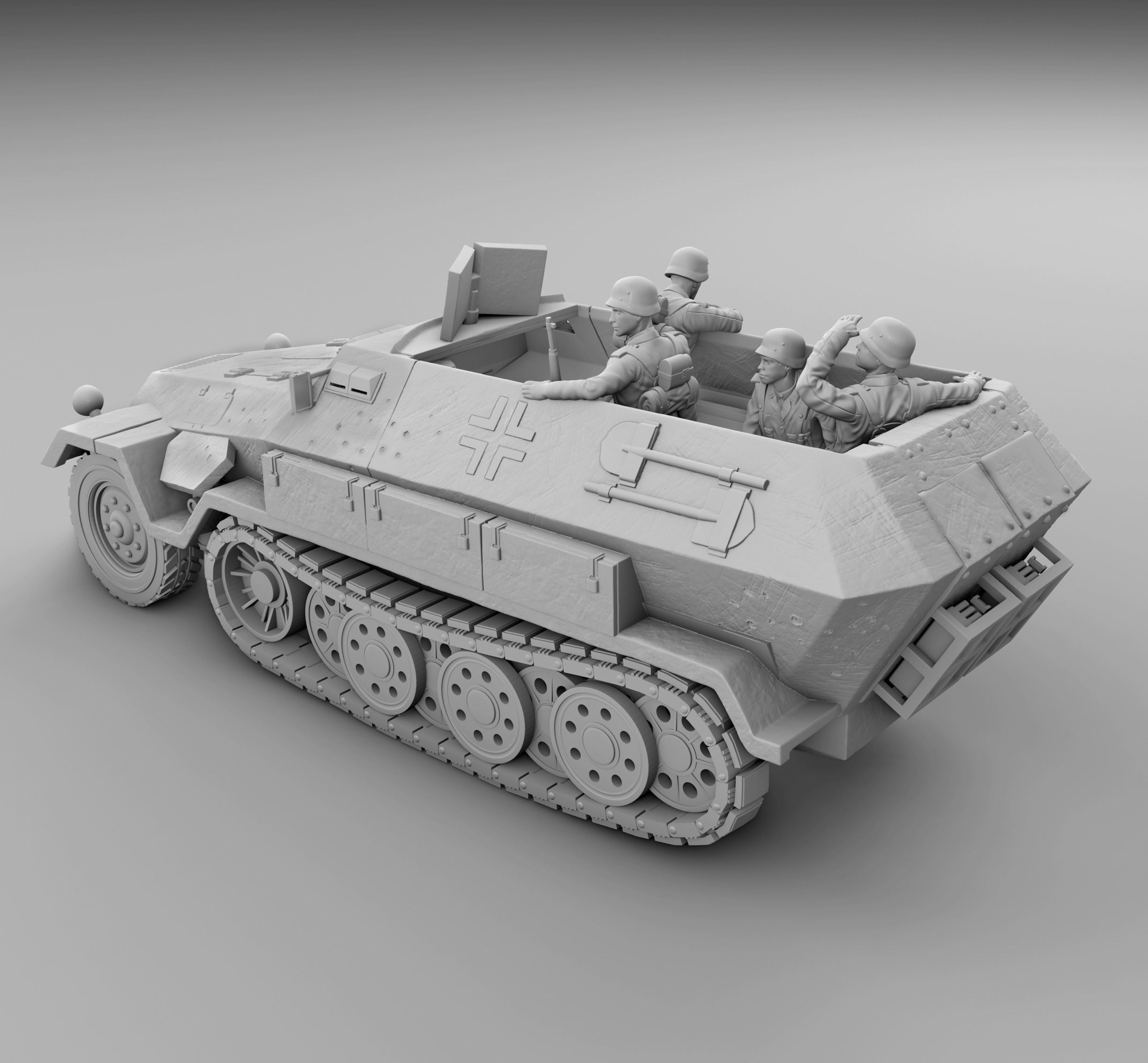 SD KFZ  251-1 AUSF D 3D print model_2
