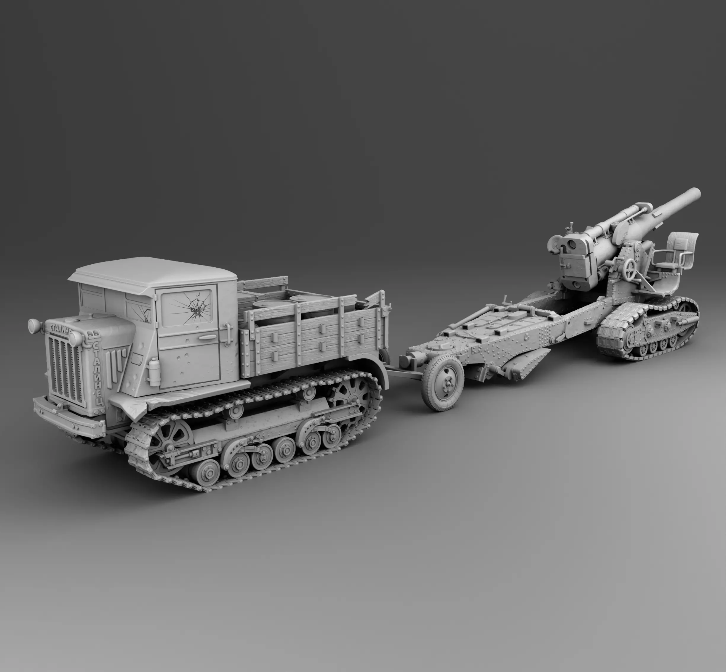 Stalinec-2 and B4 3D print model_0