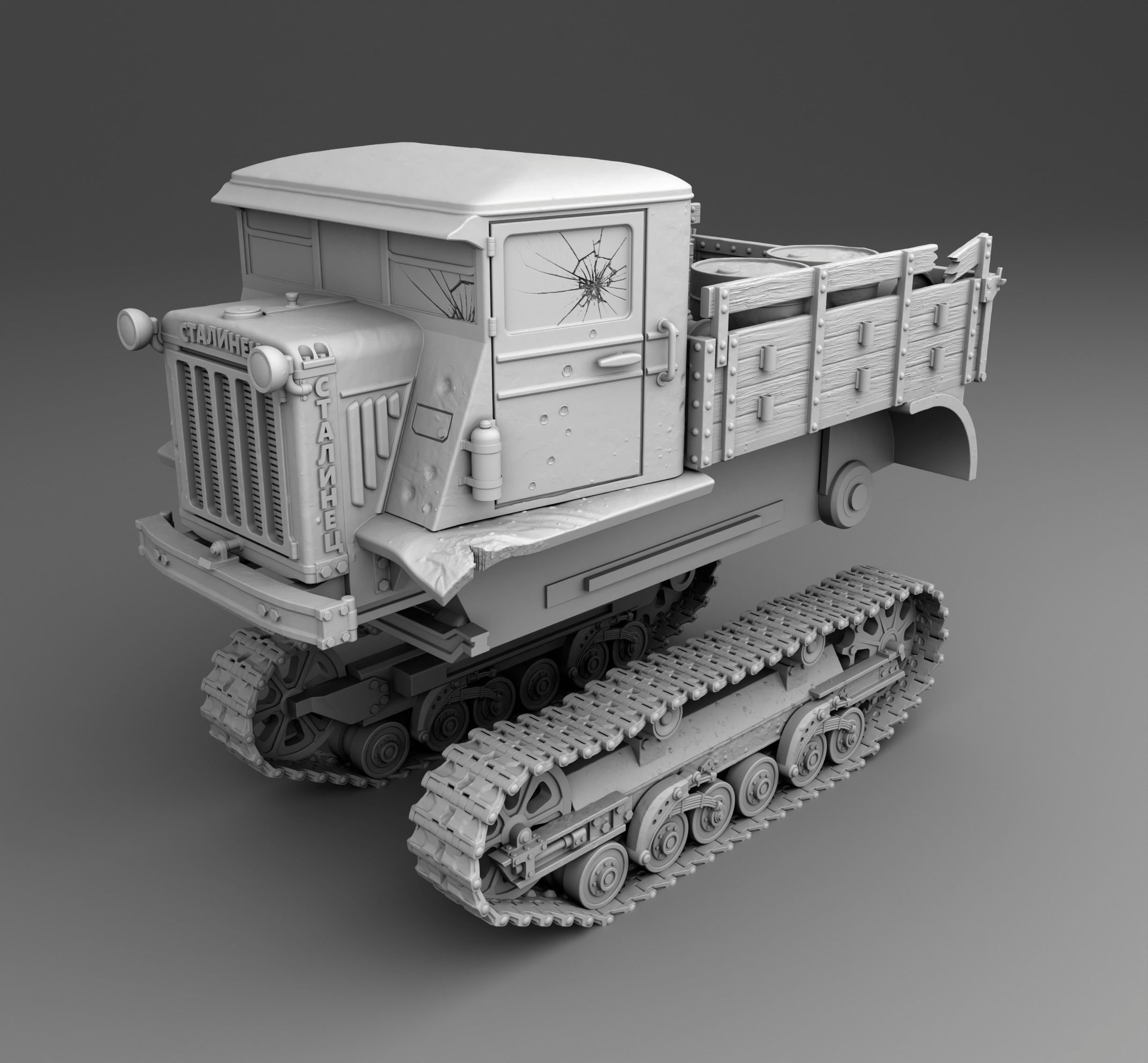 Stalinec-2 and B4 3D print model_4