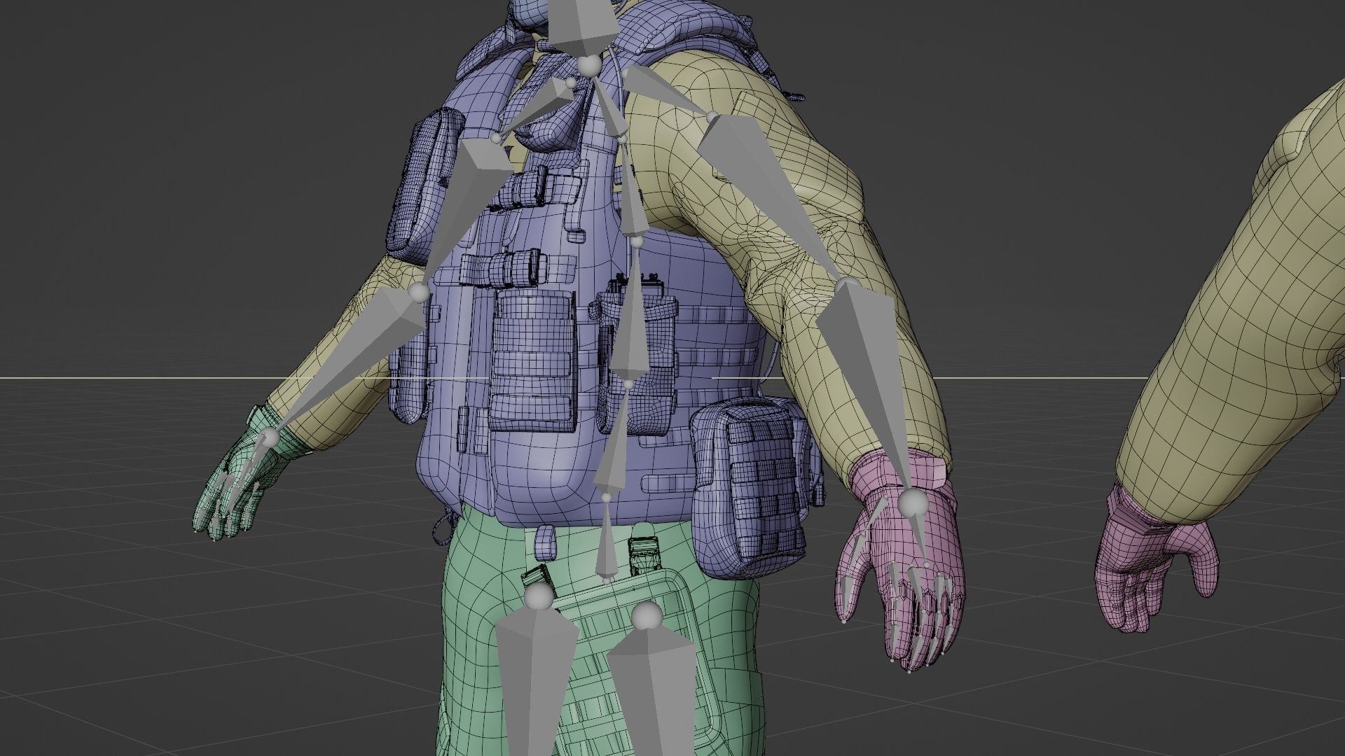SOLDIER Flight Deck Crew Rigged 3D model_21