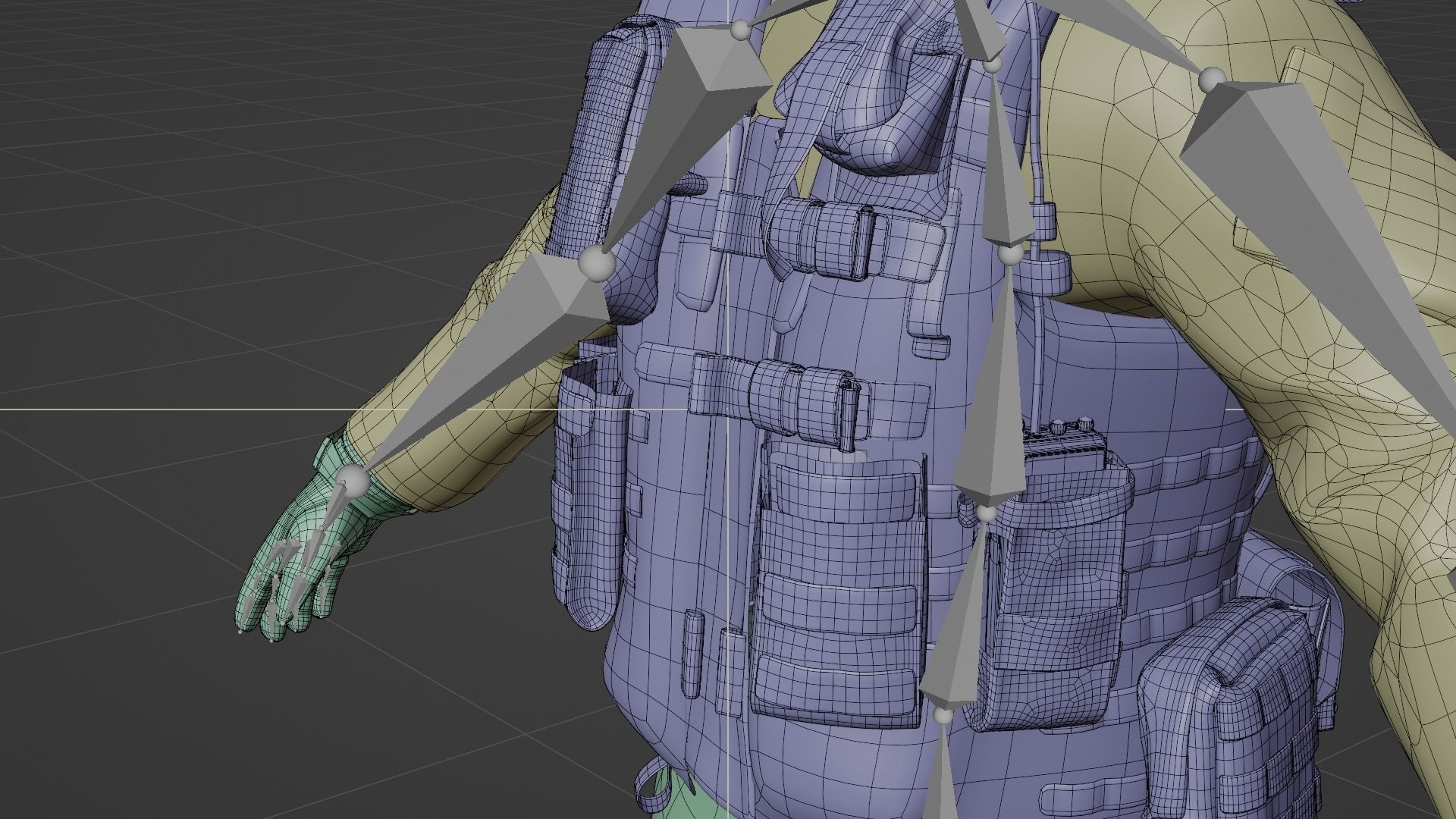 SOLDIER Flight Deck Crew Rigged 3D model_28