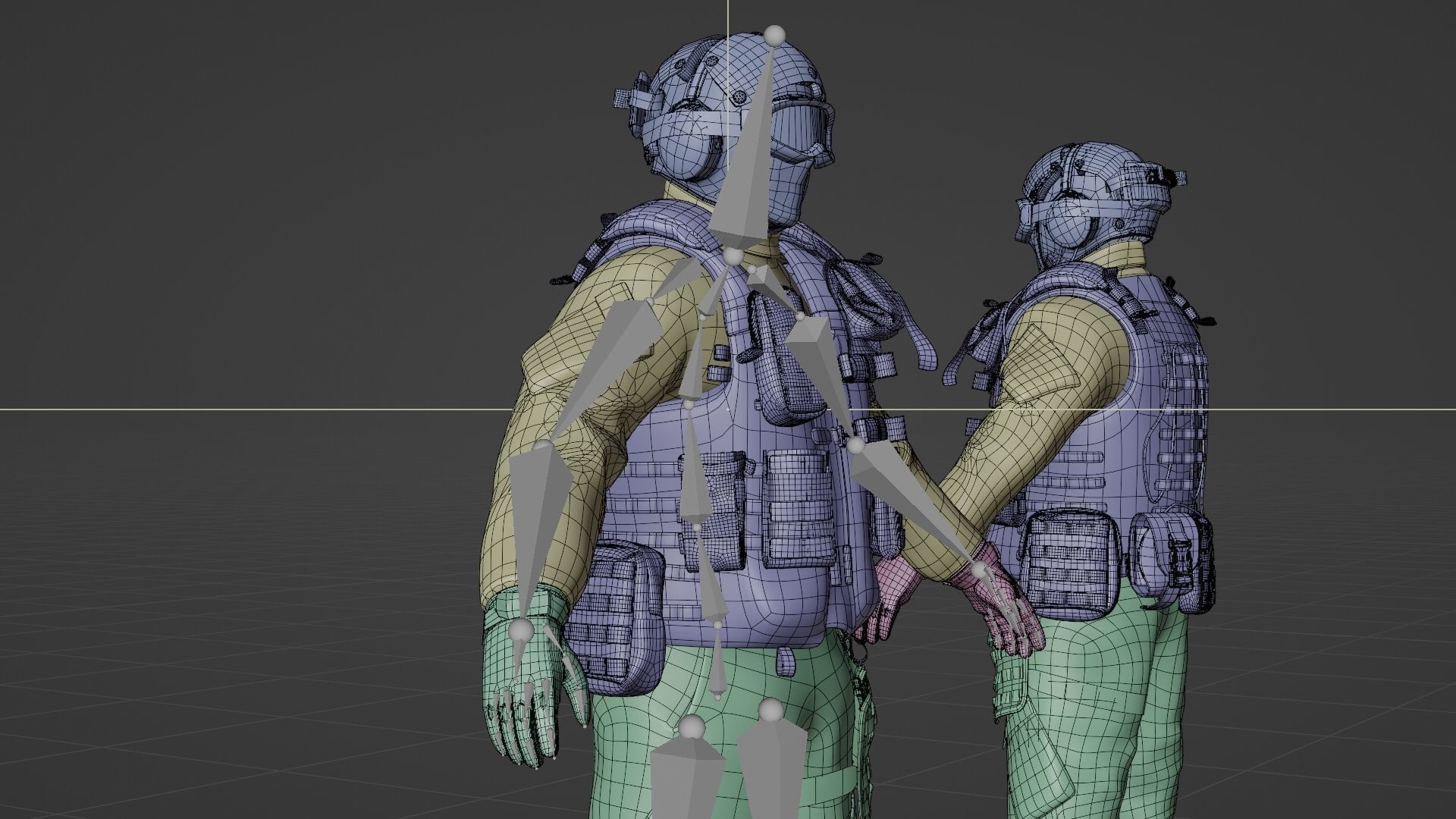 SOLDIER Flight Deck Crew Rigged 3D model_20