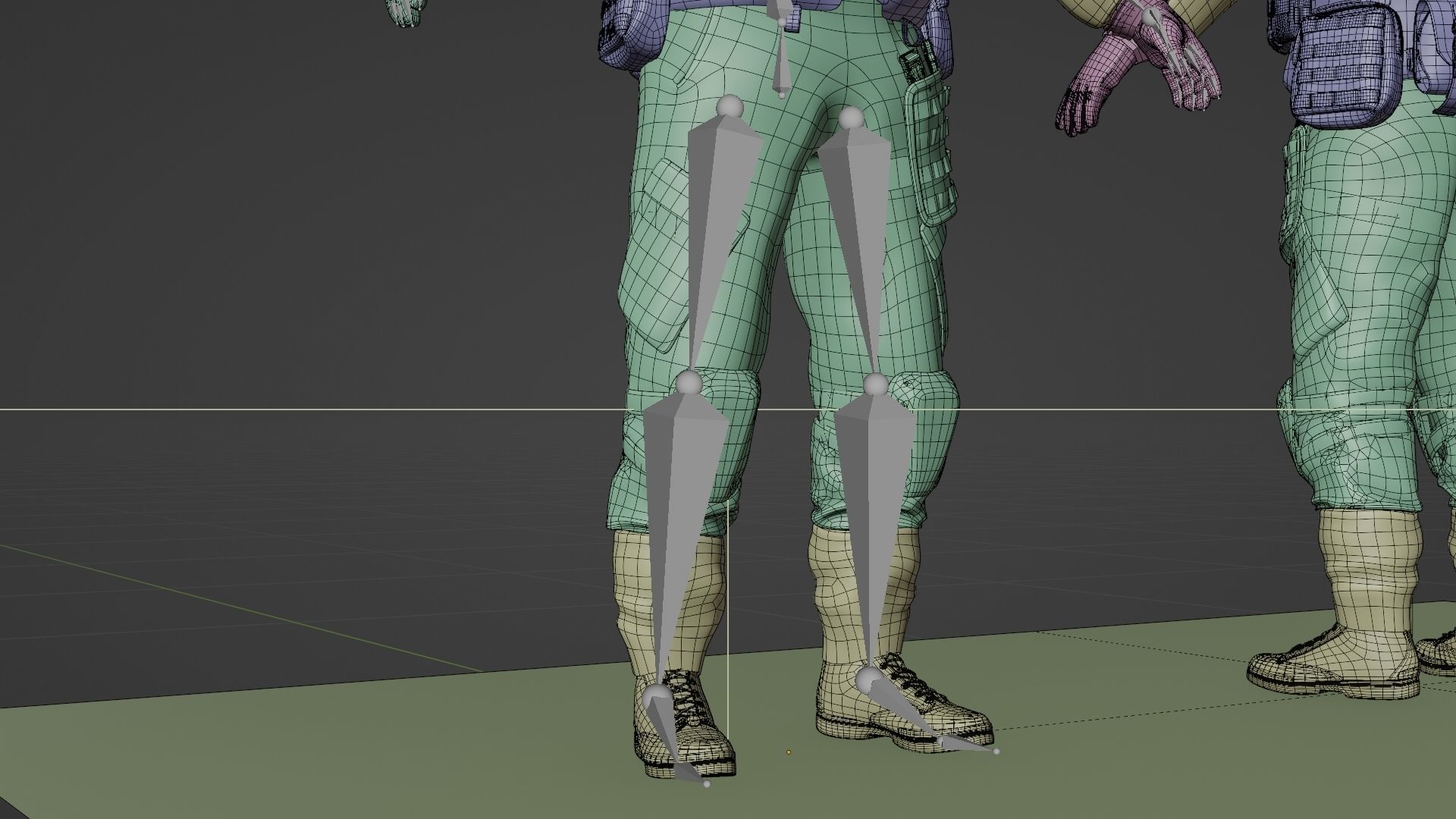 SOLDIER Flight Deck Crew Rigged 3D model_24