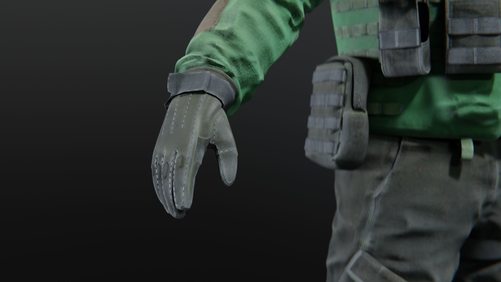 SOLDIER Flight Deck Crew Rigged 3D model_14