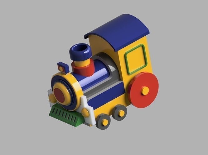 Toy Train 3D model
