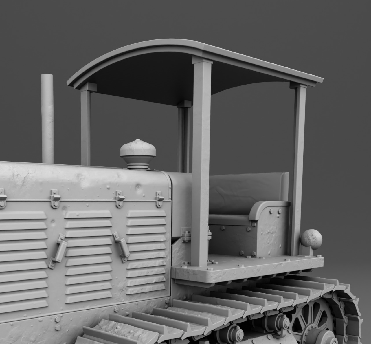 Stalinec-65 bulldozer 3D print model_8