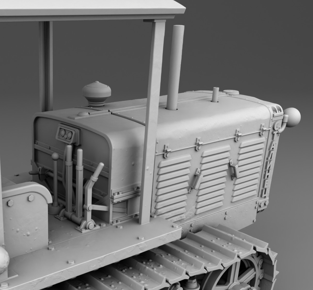 Stalinec-65 bulldozer 3D print model_4