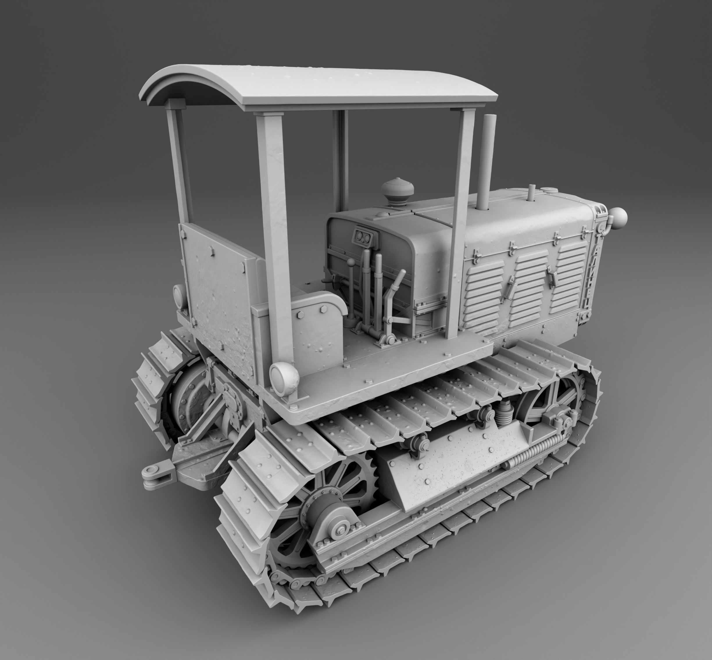 Stalinec-65 bulldozer 3D print model_1