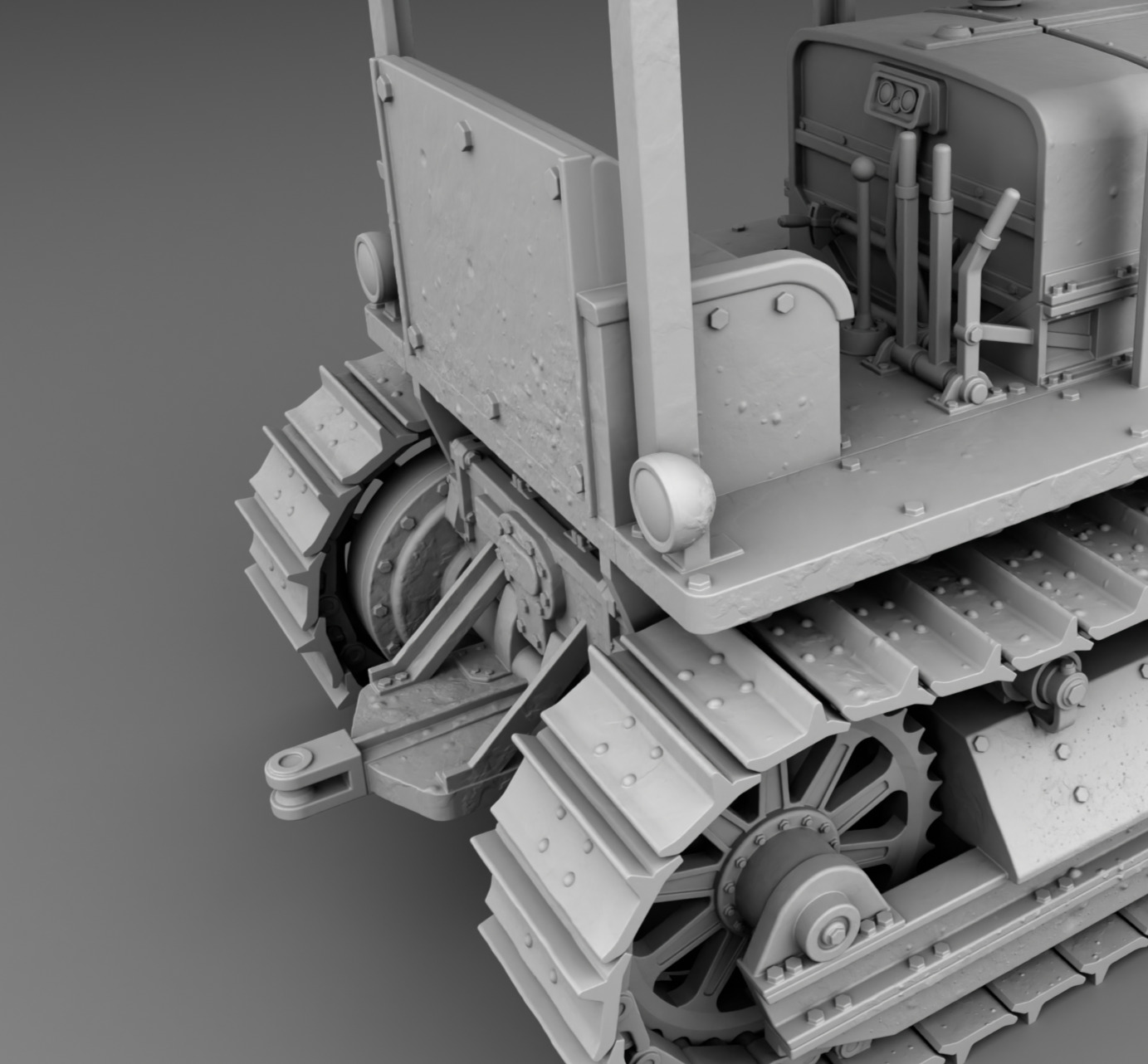 Stalinec-65 bulldozer 3D print model_6