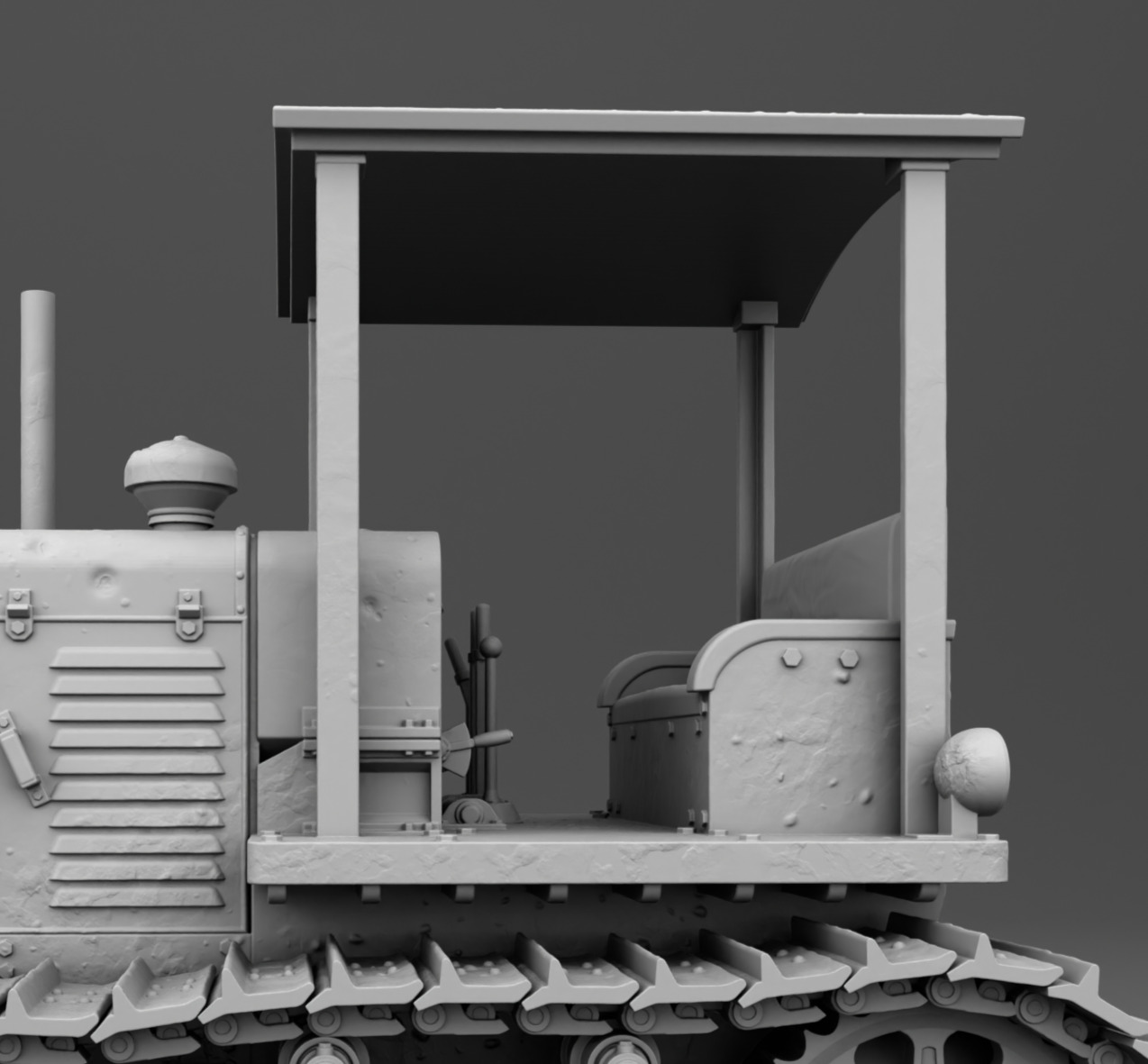 Stalinec-65 bulldozer 3D print model_11
