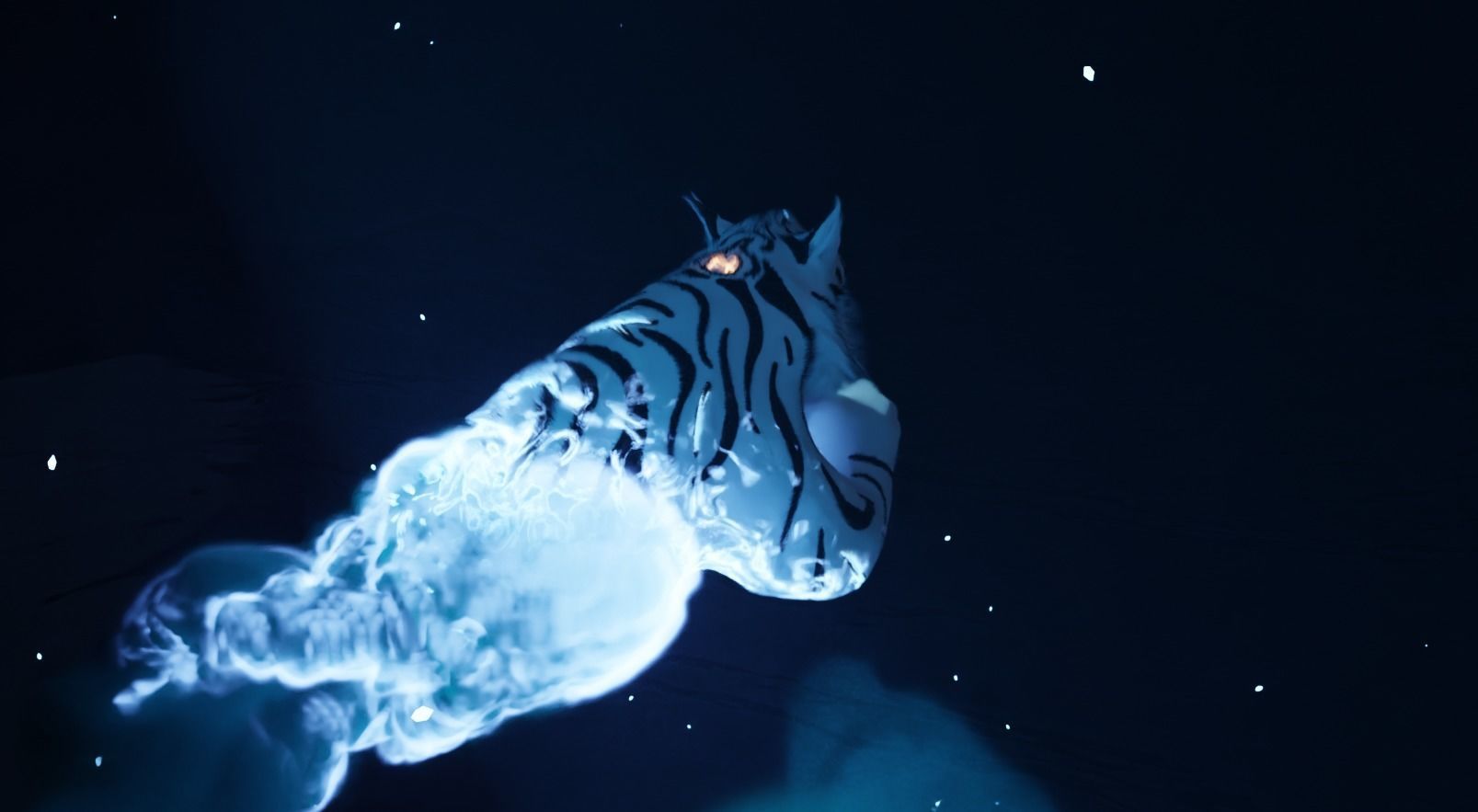 Divine Eclipse - Fantasy Tiger High Poly 3D model_3