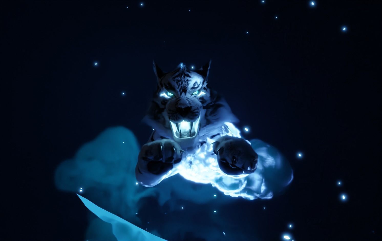 Divine Eclipse - Fantasy Tiger High Poly 3D model_1