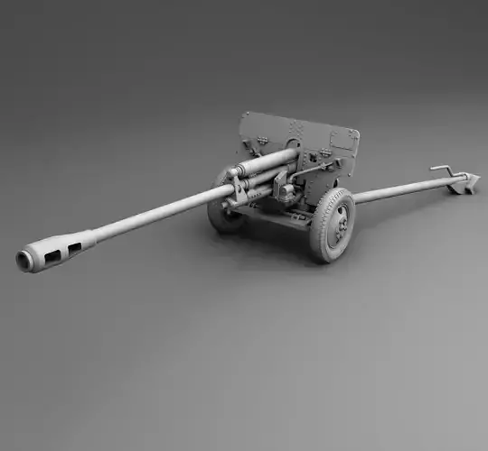 Zis-3 metal cannon 3D print model