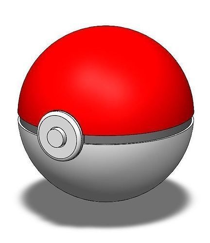 Pokemon Ball 3D print model