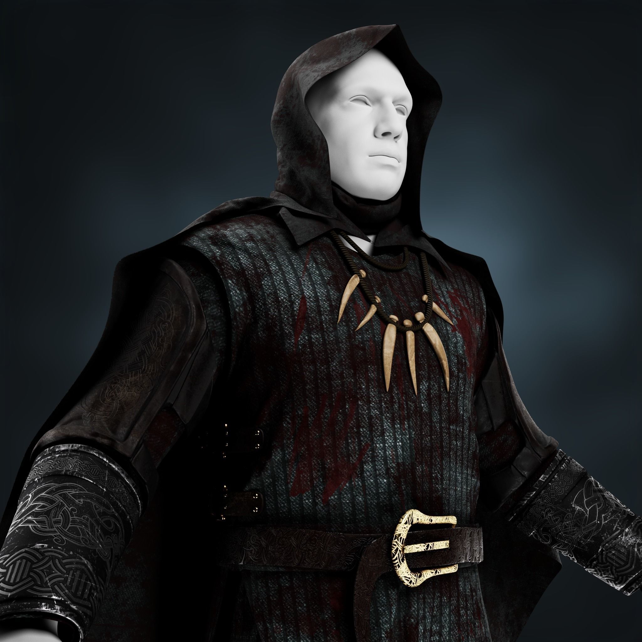 Viking Clothes Low-poly 3D model_8