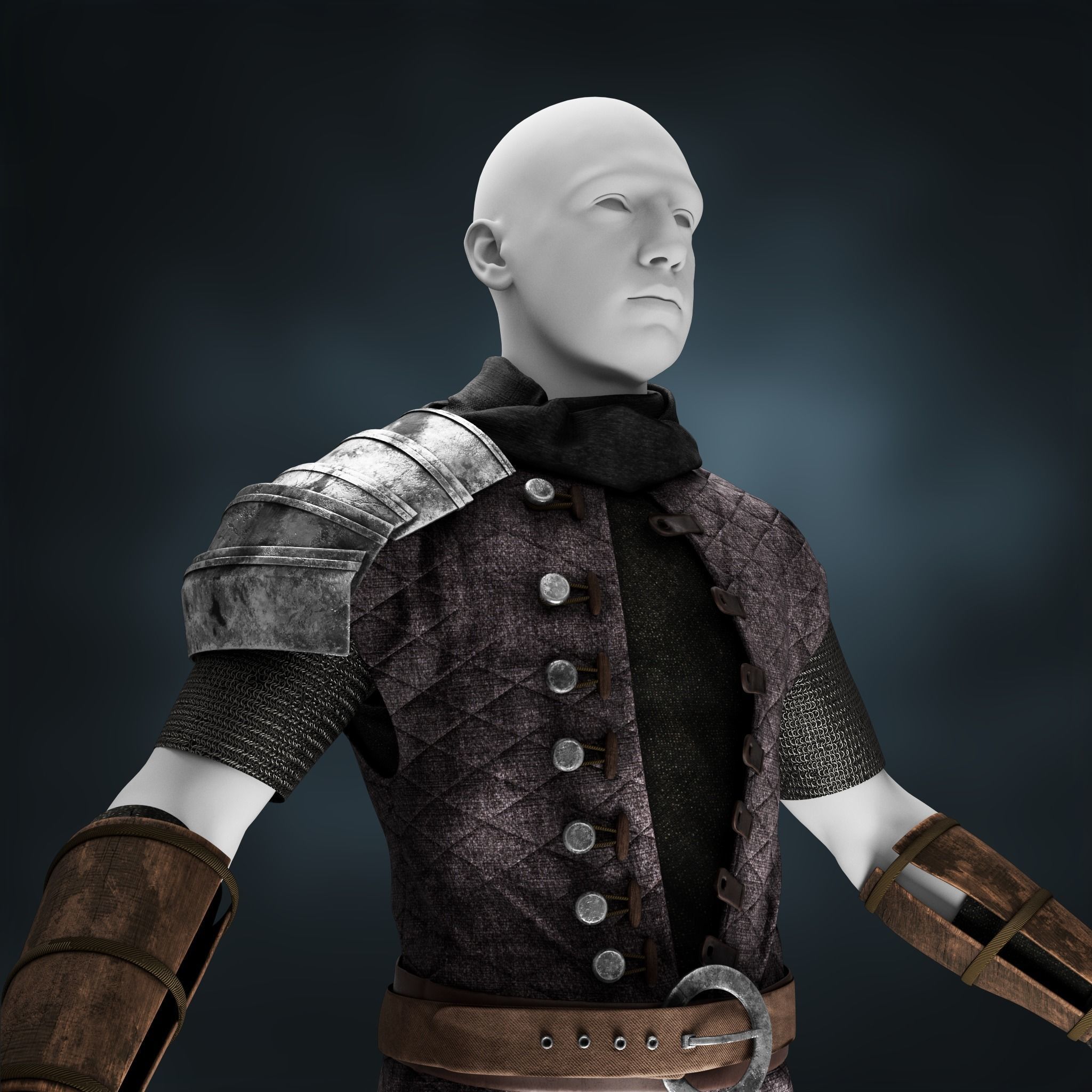 Viking Clothes Low-poly 3D model_2