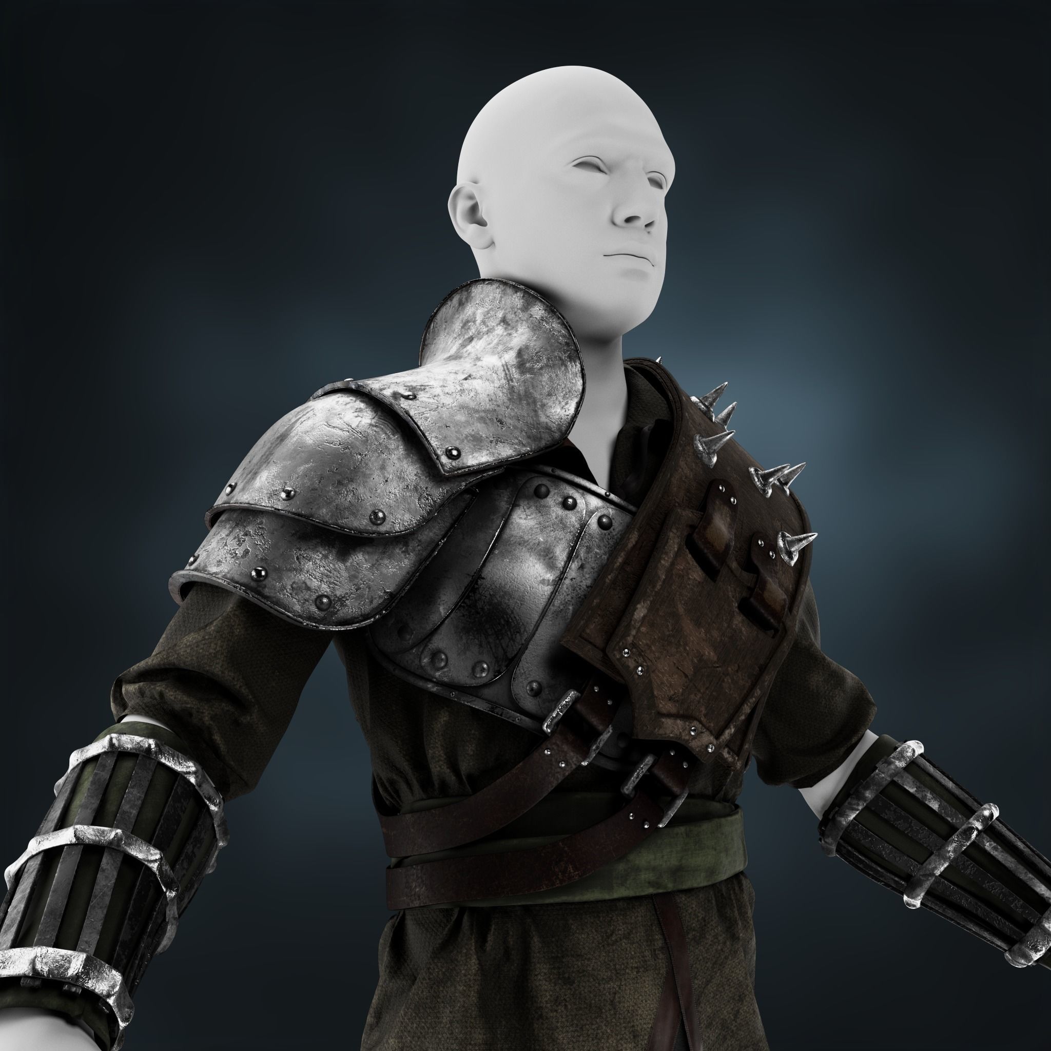 Viking Clothes Low-poly 3D model_10