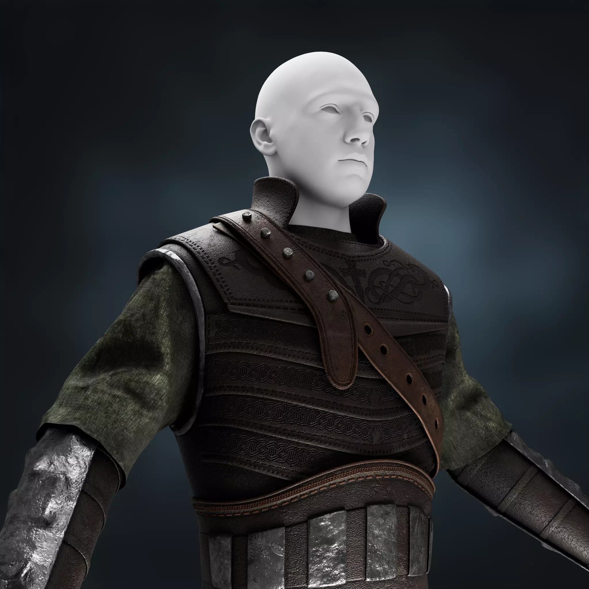 Viking Clothes Low-poly 3D model_0