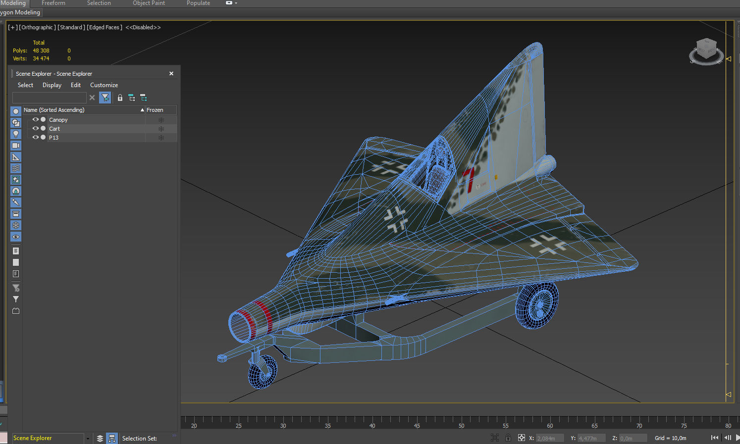 Lippisch P 13 Nazi coal plane 3D model_18
