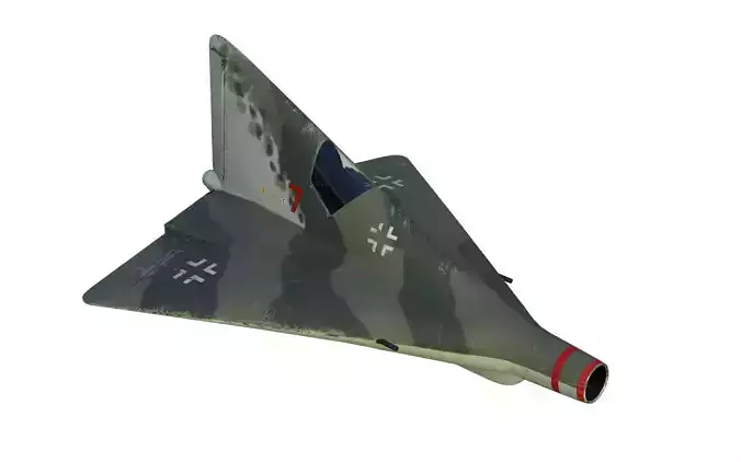 Lippisch P 13 Nazi coal plane 3D model