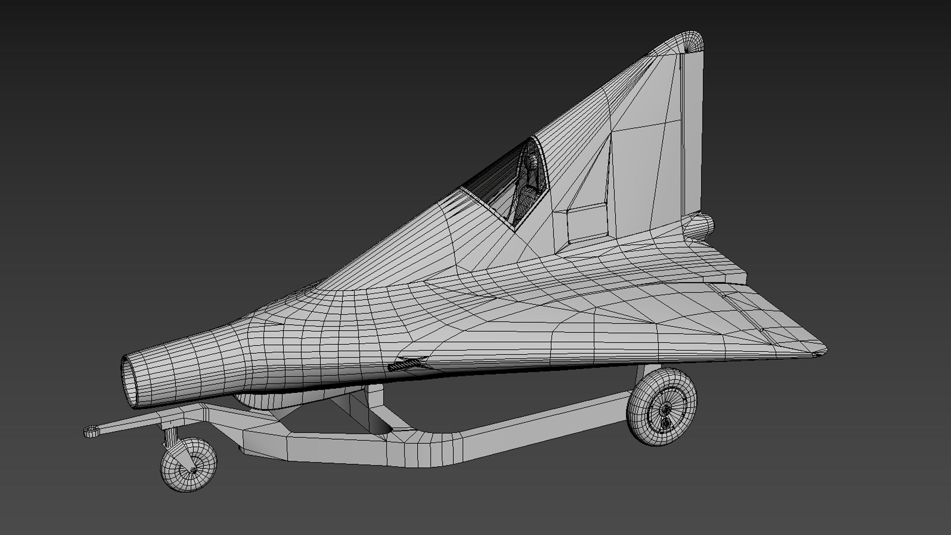 Lippisch P 13 Nazi coal plane 3D model_17