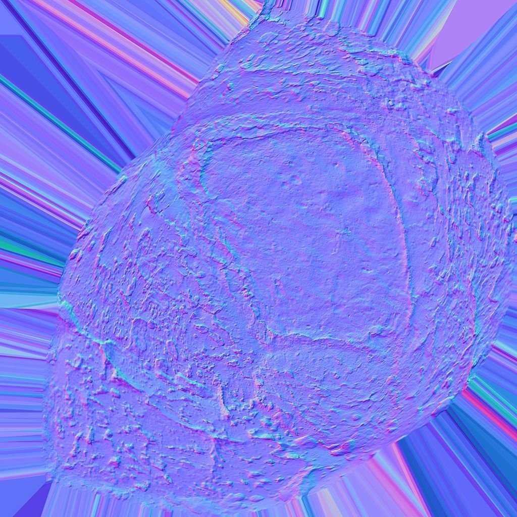 3D Bread Models Photoscan Low poly with PBR textures 4k Low-poly 3D model_12