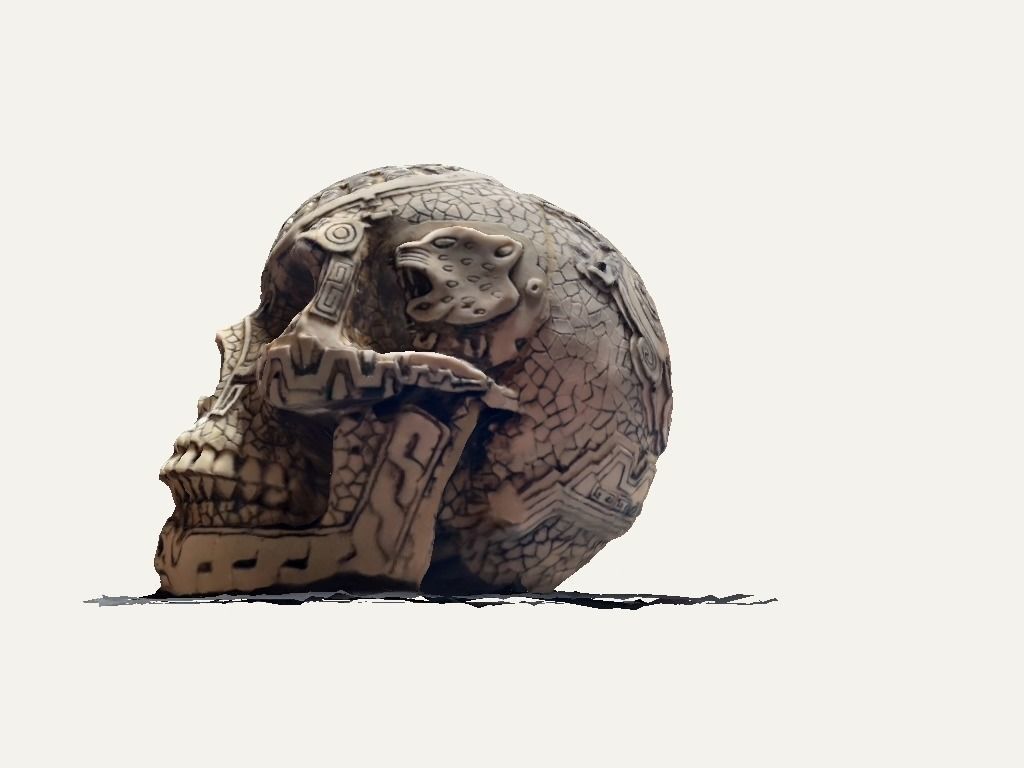 Aztec skull 3D model_46