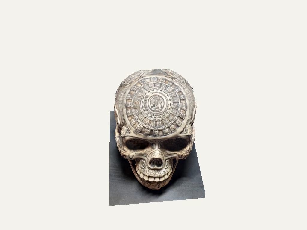 Aztec skull 3D model_2